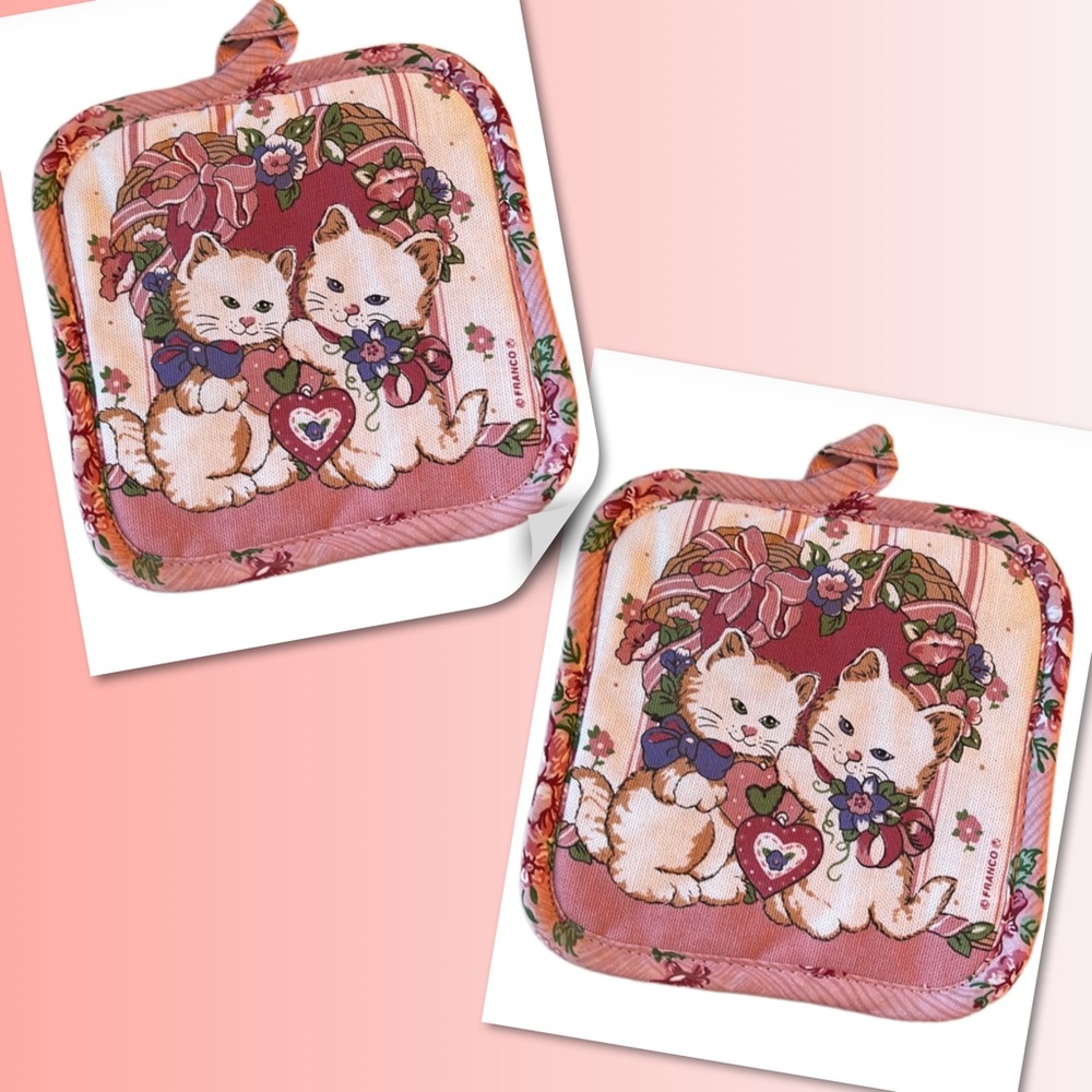 Franco Vintage Cat Pot Holders